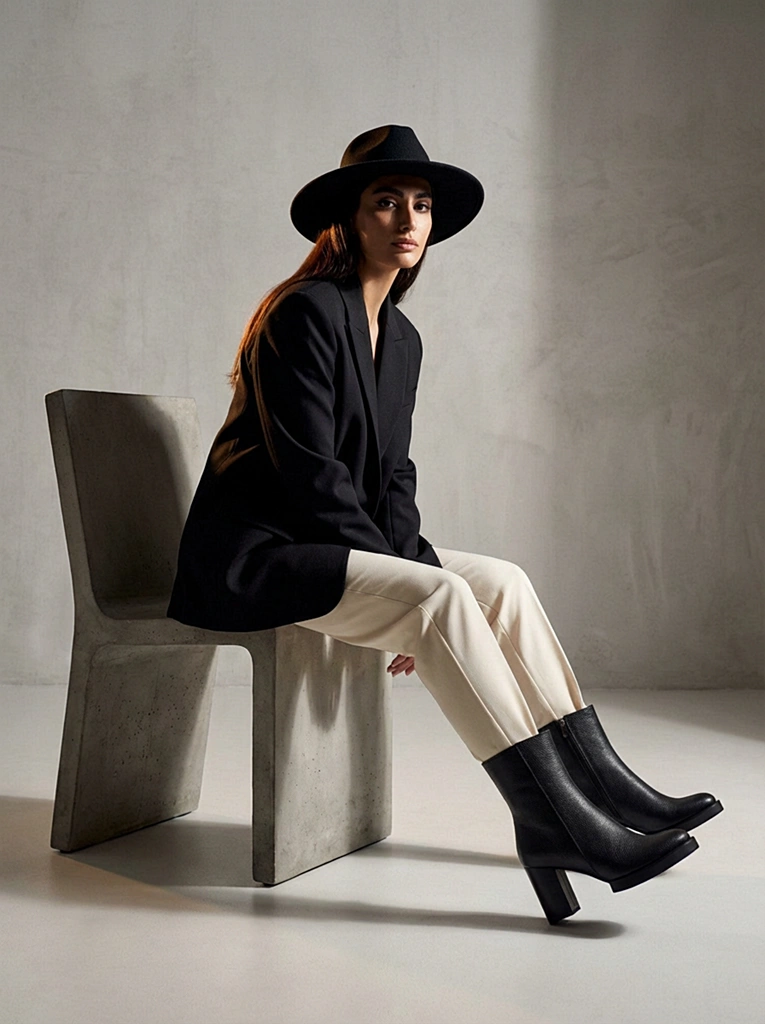 بوت چرم زنانه WS4006