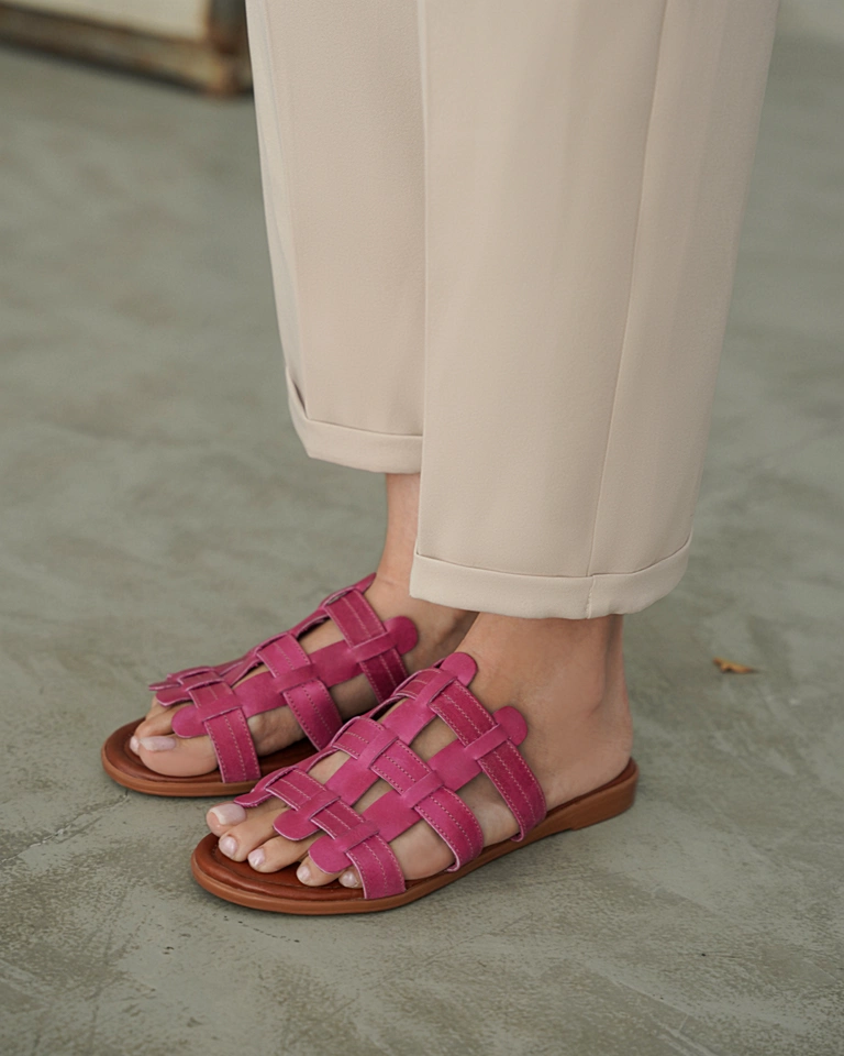صندل  زنانه چرم Ws51013