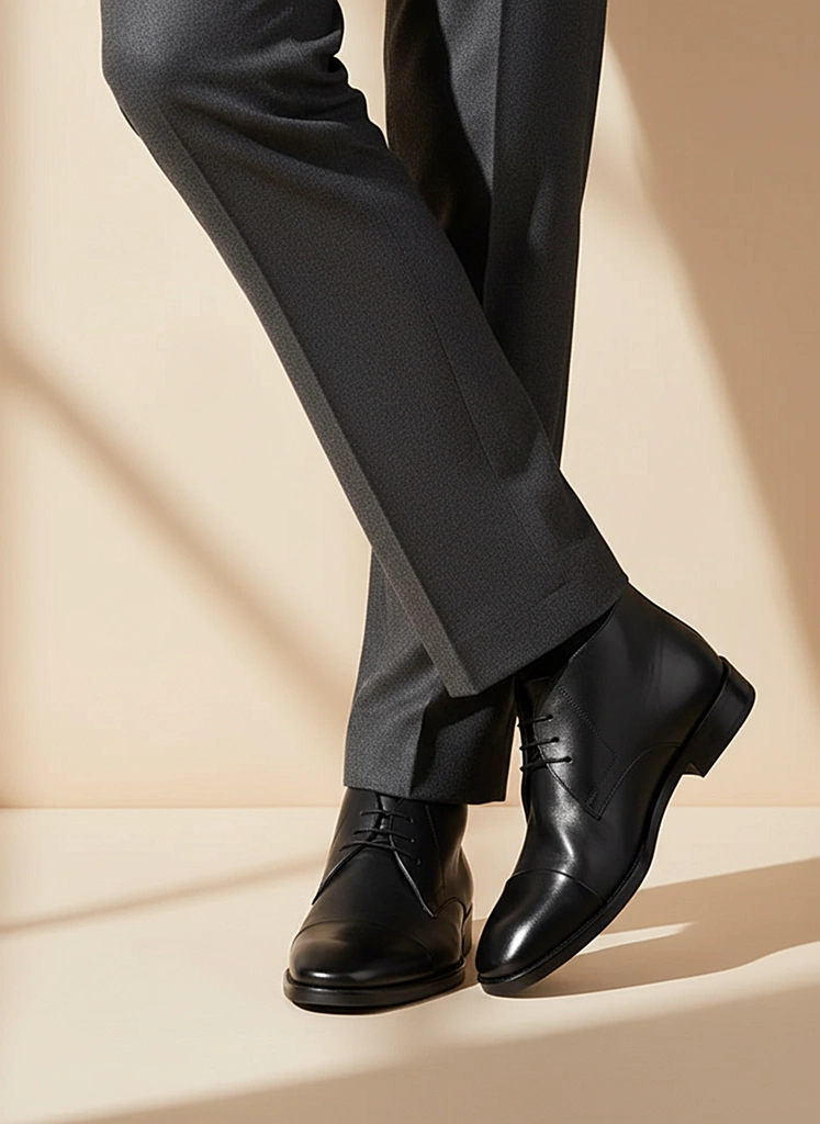 بوت چرم مردانه S4049